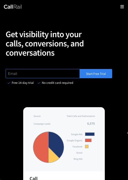callrail screenshot