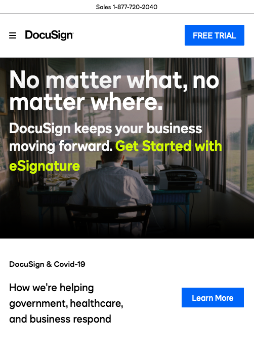 docusign screenshot